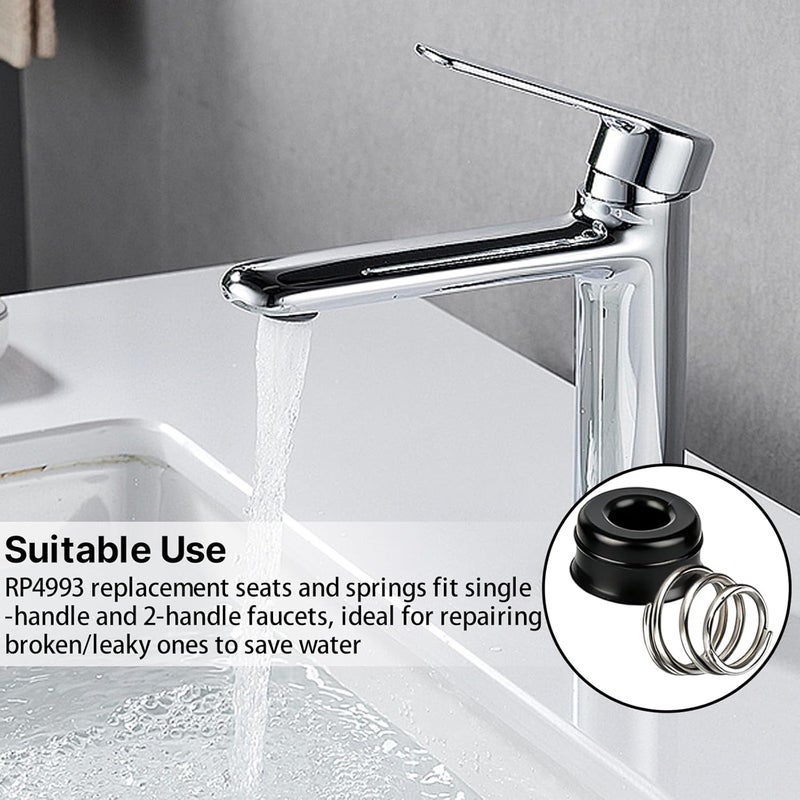 QDOCURO 8 Pcs RP4993 Faucet repair kit Faucet stem assembly Replacement Kit for Delta 2 handle faucet repair kit Includes Springs and Seats - Image 5
